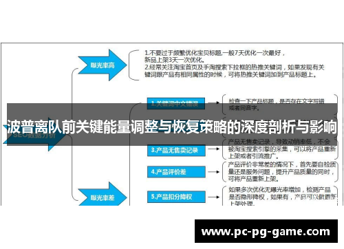 波普离队前关键能量调整与恢复策略的深度剖析与影响
