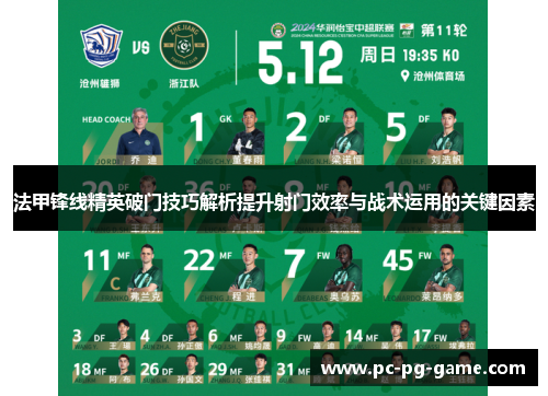 法甲锋线精英破门技巧解析提升射门效率与战术运用的关键因素